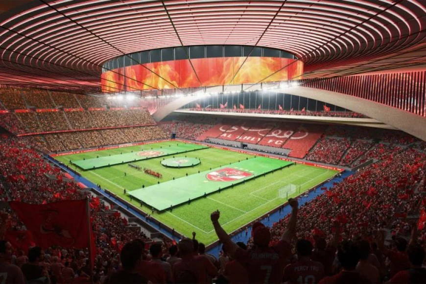 Al Ahly, Afrika’nın İlk Mobil Stadyumunu Tanıttı: 30 Dakikada Kuruluyor